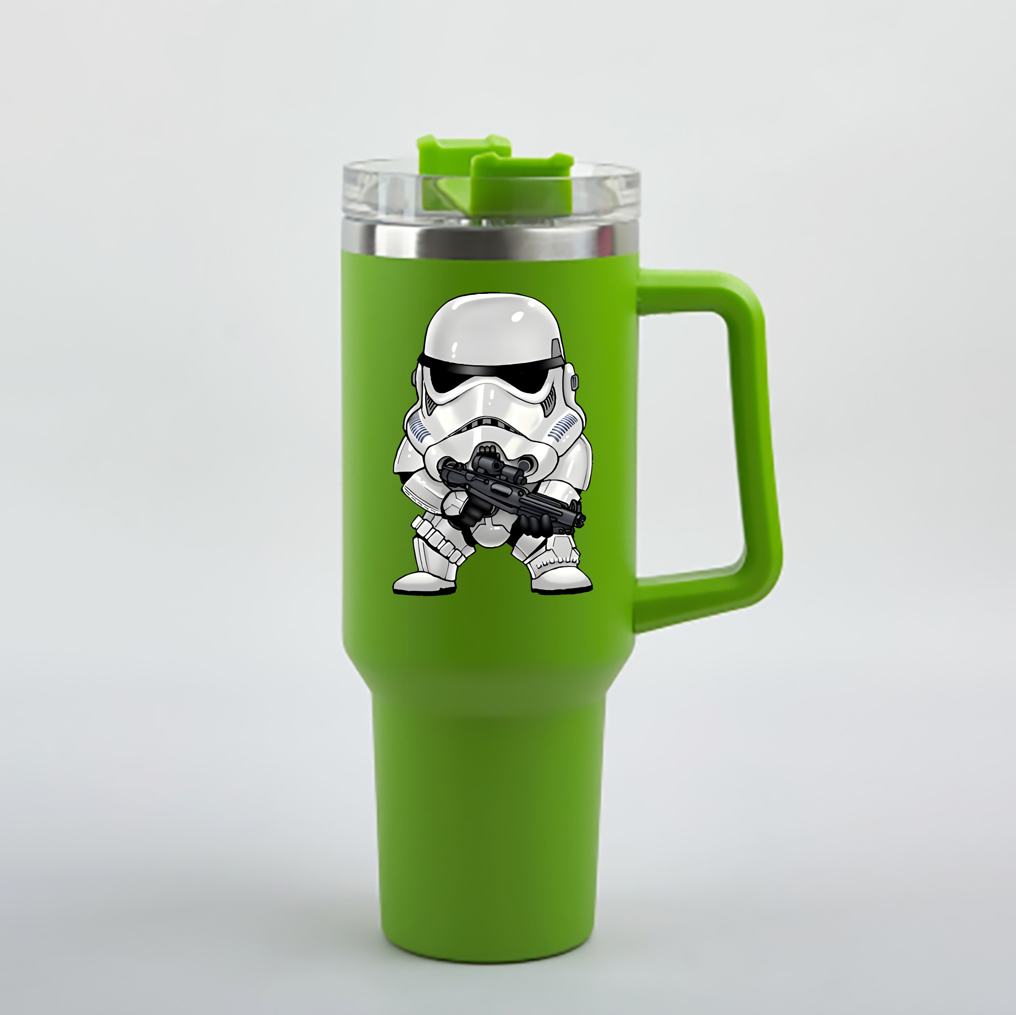 （画像用） スター・ウォーズ Star Wars 1200mL車用タンブラー - クリスタルステッカー（プラスチックストロー付き）